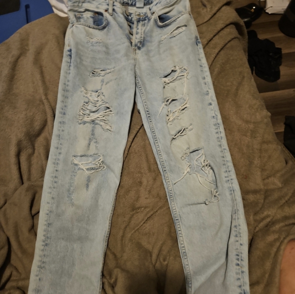 &Denim distressed 25/32 women jeans